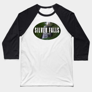 Silver Falls State Park Sticker Baseball T-Shirt